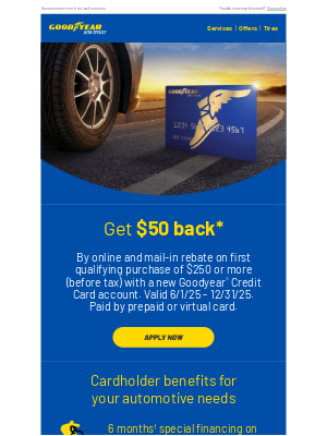 Goodyear Auto Service - Get the Goodyear Credit Card for exclusive savings. Apply Now!