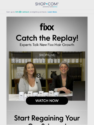 SHOP - Learn about the All-New Fixx Hair Growth Duo!