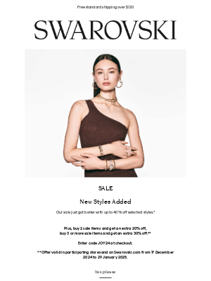 Swarovski (Australia) - Look again: New styles on sale