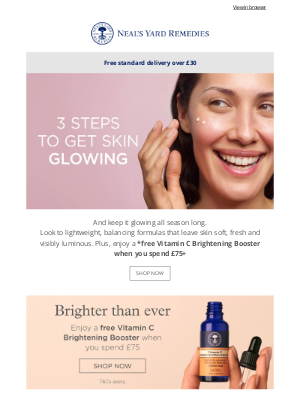 Neal's Yard Remedies - Discover Your FREE Full-Size Brightening Booster Inside