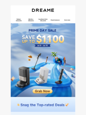 Dreame Tech - 🚀Dreame Prime Day Rocks!  Save up to $1,100 💵 Act fast!