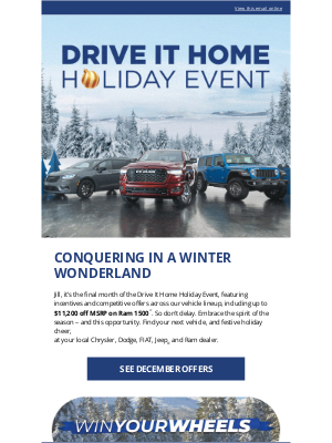 RAM (Canada) - Jill, join us at the Drive It Home Holiday Event