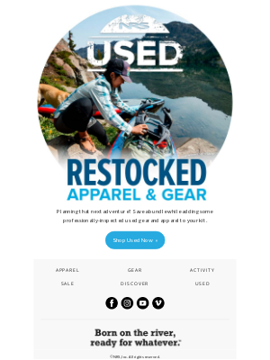 NRS - Restocked: Used Inflatables, Apparel & Gear
