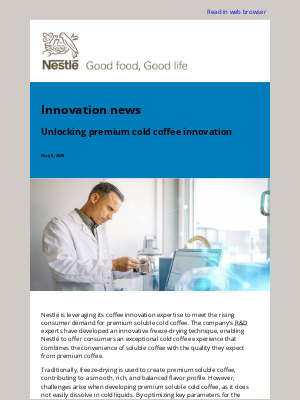 Nestle - Unlocking premium cold coffee innovation