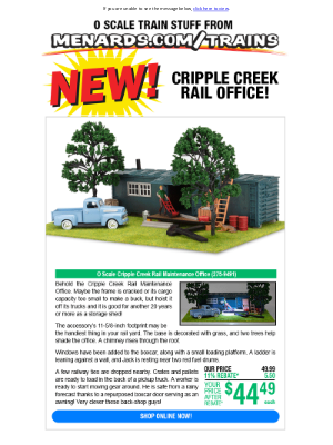 Menards - New! O Scale Cripple Creek Rail Office!