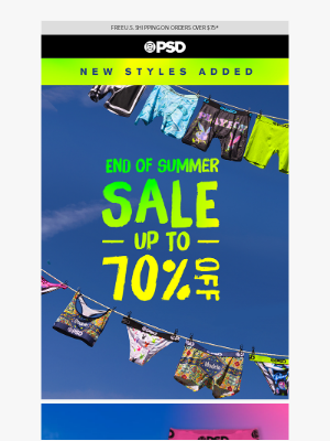 PSD Underwear - Fresh Picks Just Hit the Sale 📣