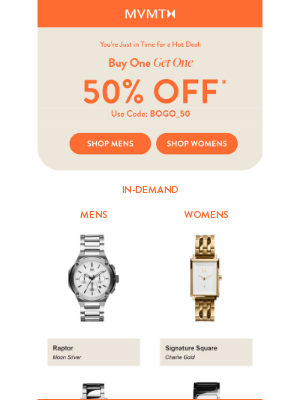 MVMT Watches - MVMT BOGO: Two Looks, One Deal