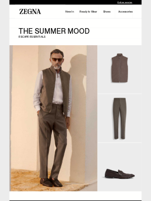 Ermenegildo Zegna - A summer moodboard