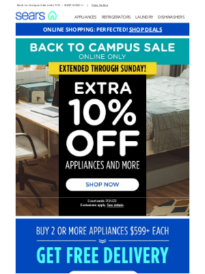 Sears - 4k TVs and Laptops at Unbelievable Prices - Flash Sale Extended!