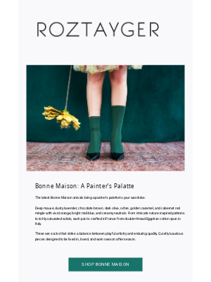 Roztayger - BONNE MAISON: A Study in Color and Craft 🌻