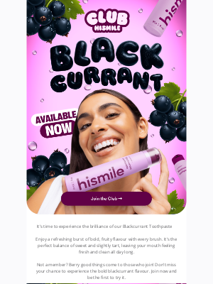 Hismile - Blackcurrant is Here 🍇