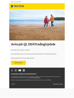 Aviva plc - Aviva plc Q1 2024 Trading Update