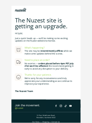 Nuzest USA - Heads Up! We’re Upgrading the Nuzest Site ✨