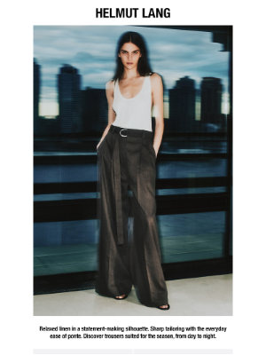 HELMUT LANG - Suited for Summer