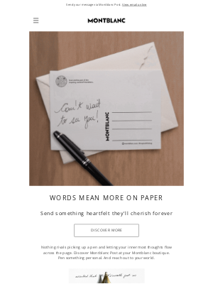 Montblanc - Take a moment. Write a lasting memory.