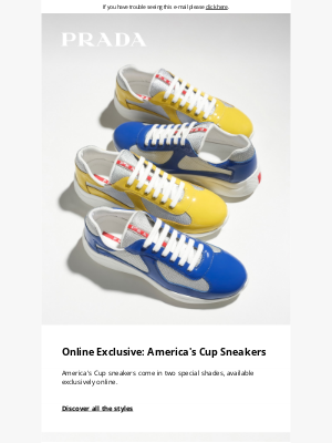 Prada - Online Exclusive: America's Cup Sneakers
