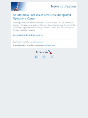 American Airlines - An interactive look inside American’s Integrated Operations Center