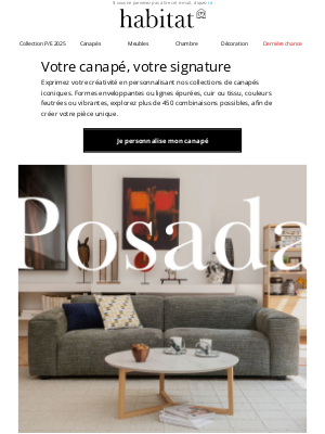 Habitat (France) - Un canapé sur-mesure au Design unique