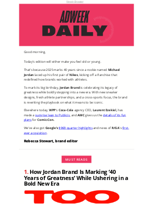 Adweek - What's Next for Jordan Brand at 40