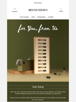 Molton Brown (United Kingdom) - Ends Today