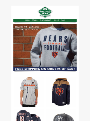 Wrigleyville Sports - IT'S GAME DAY: Shop Bears Favorites 🏈