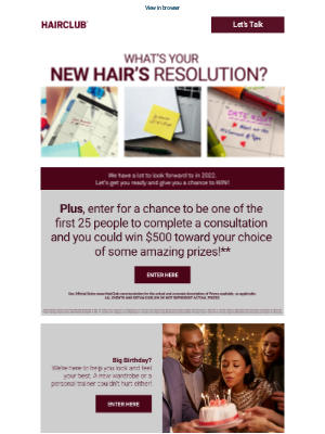 Hair Club - What’s Your New Year’s Resolution?