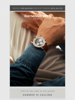 RAYMOND WEIL Genève - Summer is Calling + Special Offer Inside