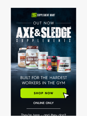 Supplement Mart (Australia) - Axe & Sledge Has Arrived 💥