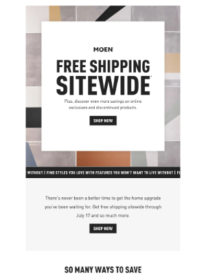 Moen - FREE SHIPPING | Two Days Only