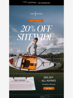 Oru Kayak - Final Weekend: 20% Off + Free Shipping