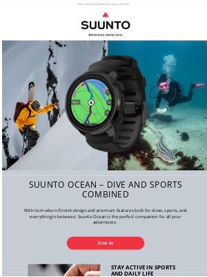 suunto - New Suunto Ocean – dive and sports combined