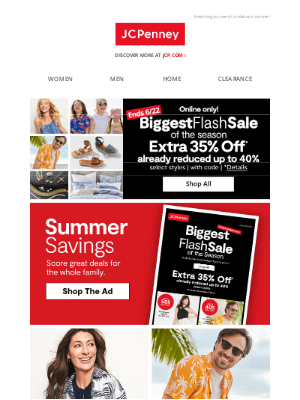 JCPenney - Your weekly ad is here + Extra 35% Off Flash Sale