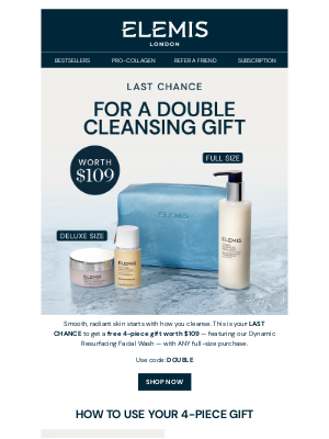 ELEMIS - Final Call for a FREE Gift with Any Full-Size Purchase 💖