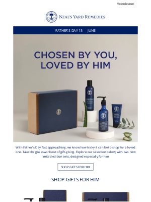 Neal's Yard Remedies - Make Father's Day unforgettable