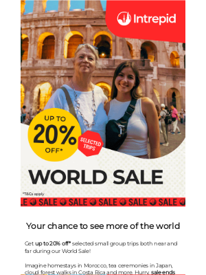 Intrepid Travel (India) - Sue, World Sale is here
