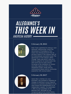 Allegiance Flag Supply - This Week In American History