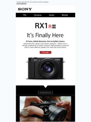 Sony - The RX1R III Is Finally Here
