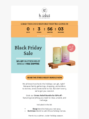 21 drops - Stressed? Let’s Fix That—50% Off Sleep + De-Stress Bundle! 🖤