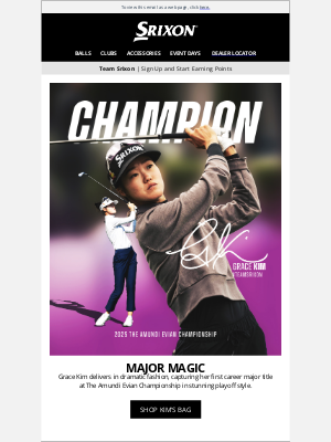 Srixon - Major Magic! Grace Kim Captures First Major Title | Srixon