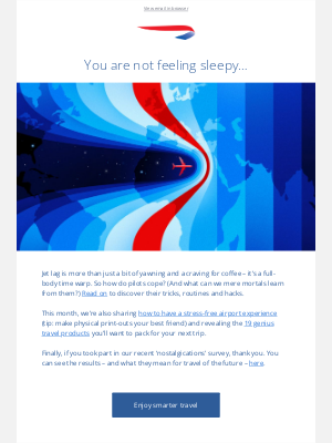 British Airways (United Kingdom) - Mary, how do pilots beat jet lag?​