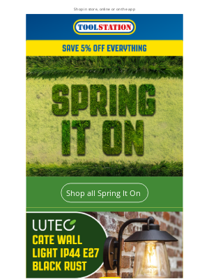Toolstation (United Kingdom) - Electrify your garden this spring