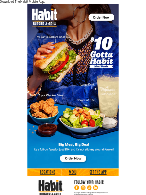 The Habit Burger Grill - A full meal for $10? Gotta Habit 🍔