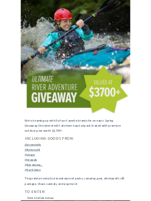 NRS - Ultimate Spring Giveaway—You Could Win It All