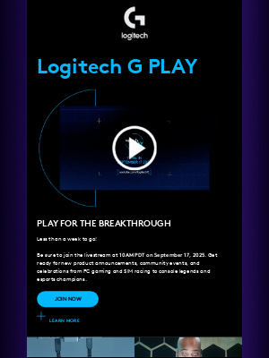 Logitech - Logitech G Play 2025: Don’t miss this action-packed LIVE event…