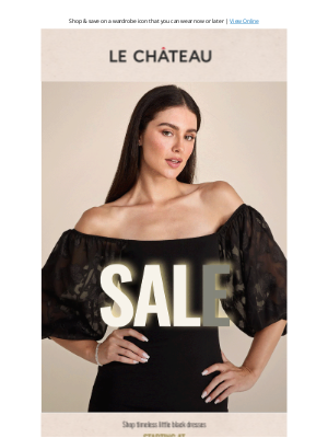 LE CHÂTEAU (Canada) - The Little Black Dress Starting At $26.95 🖤