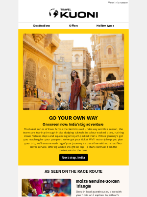 Kuoni - Race you to India?