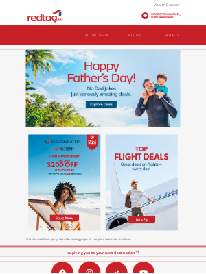 Red Tag Vacations (Canada) - Hot escapes & hotter prices - see what’s on sale 🔥