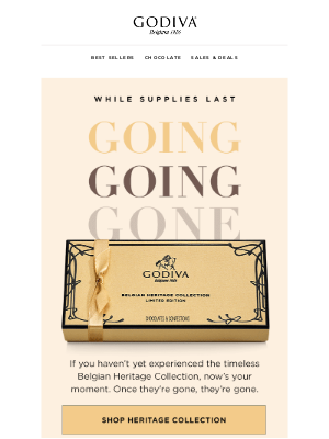GODIVA - Almost Gone: Our Most Iconic Collection Yet