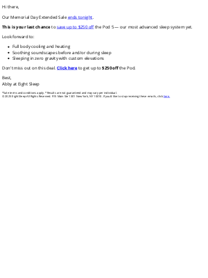 Eight - This is it ($250 off is expiring)