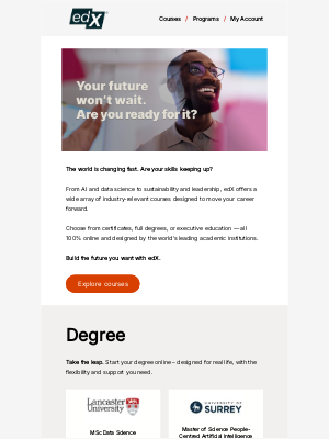 edX - Lead the pack: Upskill with today’s hottest courses